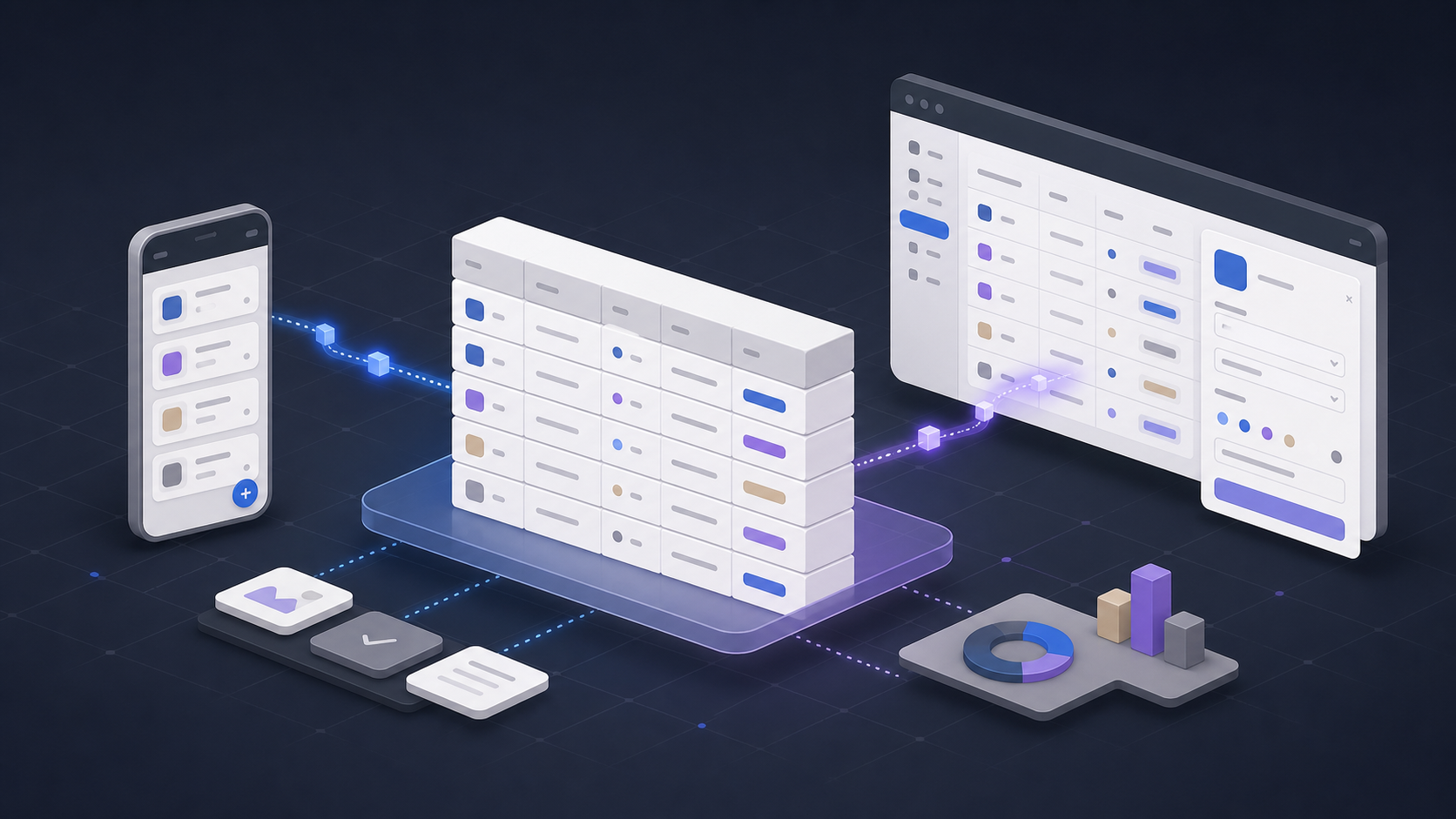 Notionデータベースをアプリと管理画面から操作する構成